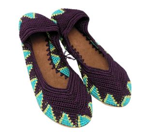 Hand Crochet Rayon Shoes