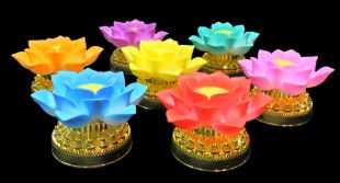 7-colour LED lotus set of 7
