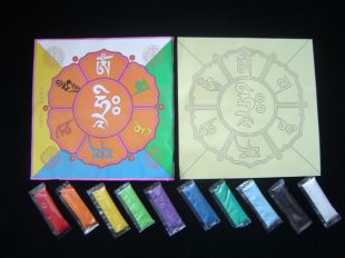 Tibetan Mani Sand Mandala