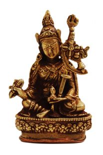 Guru Rinpoche Gilt Copper 2〝 Statue