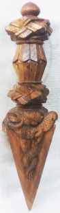 Sandalwood Phurpa Dodrupchen blessing from  Dodrupchen Repoche Temple of India.