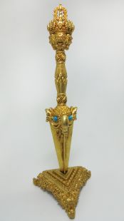 3 face phurpa brass with stand