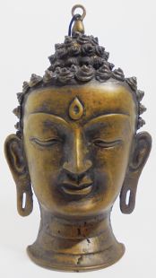 Buddha head wall plaque