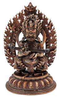 Mahakala copper statue(18cmH)