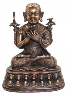 Tsong-kha-pa copper statue 20cmH