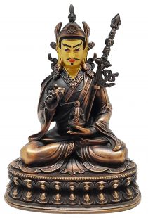 Guru Rinpoche copper statue(10cmH)	gold face
