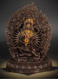 Yamantaka face paint/antiqued