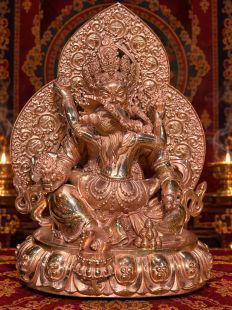 Finely Detailed Red Copper Red Zambala 
